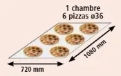 Four à pizza électrique 1 chambre 6 pizzas TORNATI FORNI FP 176B_PROMO
